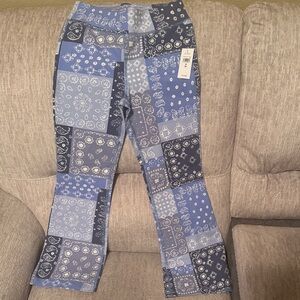 GAP Kids Blue Patchwork Leggings